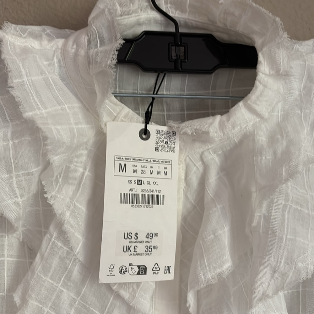 Zara blouse with ruffles 5235/241 - Picture 6 of 9